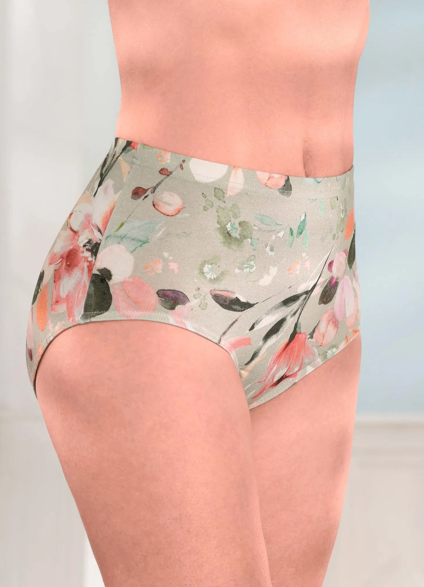 Viererpack Slips mit buntem Druckdessin