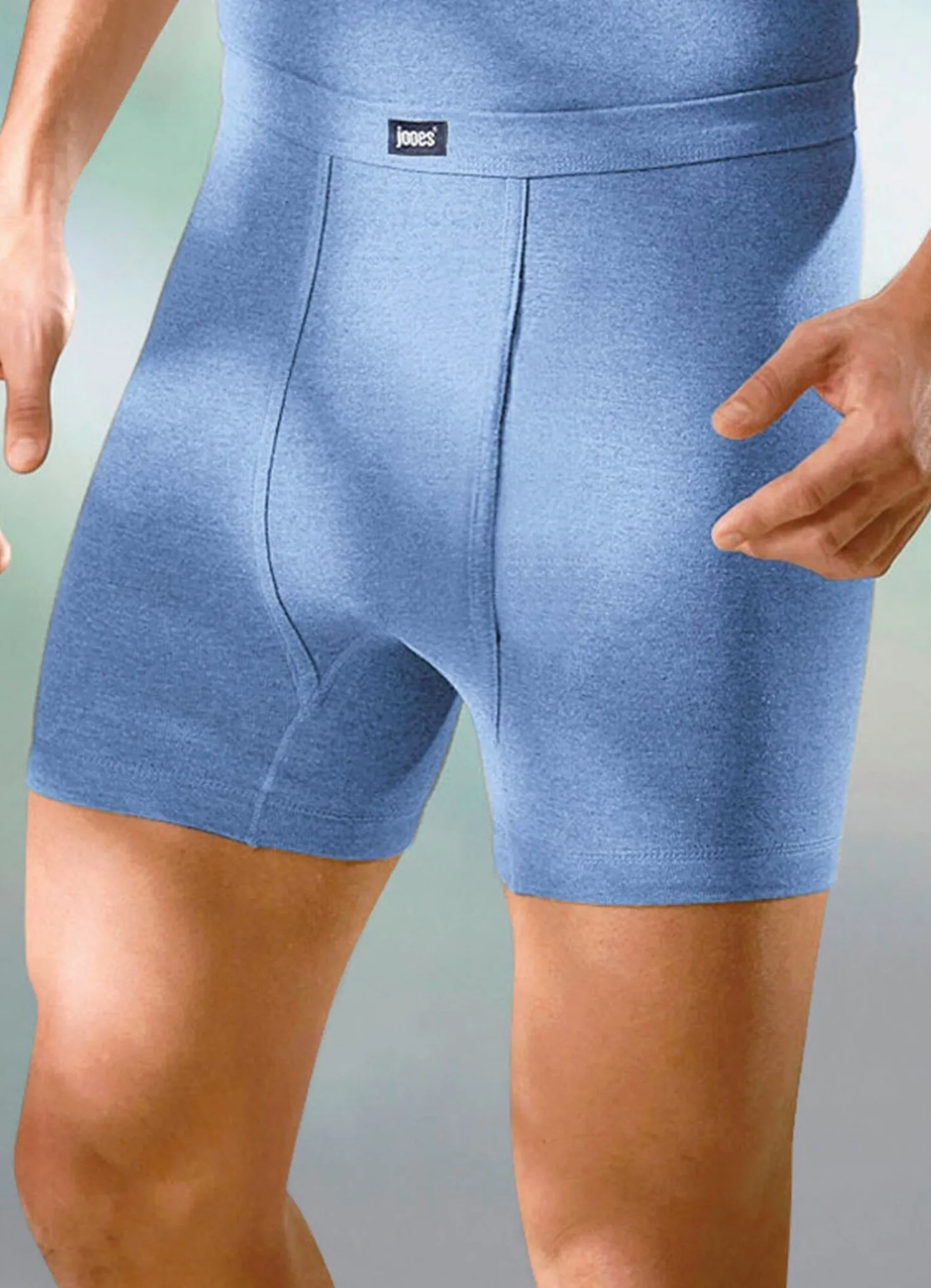 Viererpack Unterhosen aus Feinripp mit Eingriff