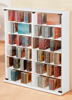 Vitrinen mit ESG-Sicherheitsglas für 300 CDs