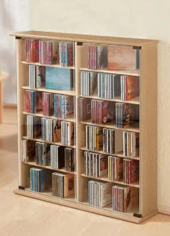 Vitrinen mit ESG-Sicherheitsglas für 300 CDs