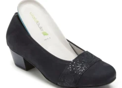 Waldläufer, bequeme Damen-Pumps, Weite K, mit herausnehmbarem Fußbett
