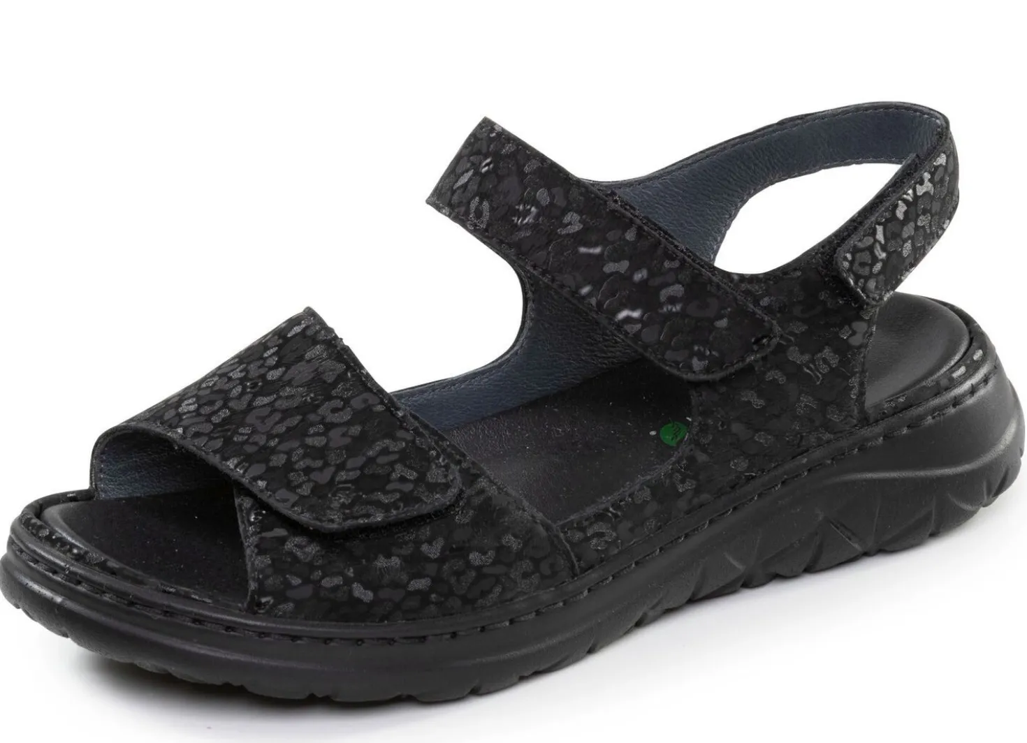 Waldläufer, bequeme Damen-Sandalen, Weite H, mit herausnehmbarem Fußbett