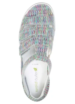 Waldläufer, bequeme Damen-Sandalen, Weite H, mit herausnehmbarem Fußbett
