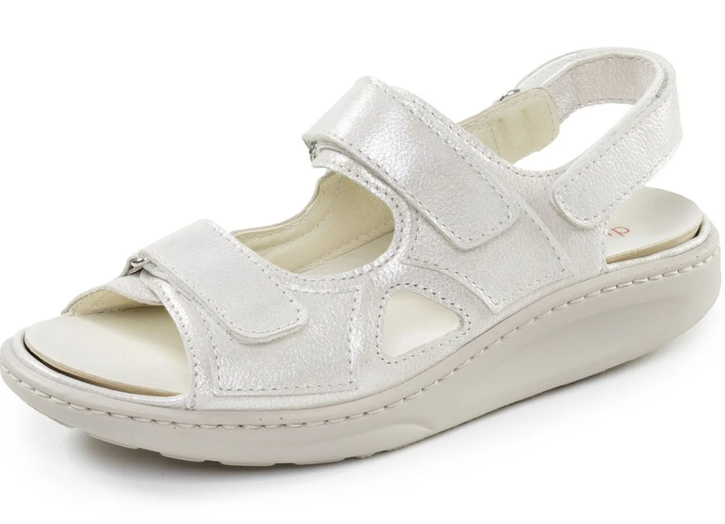 Waldläufer, bequeme Damen-Sandalen, Weite H, mit herausnehmbarem Fußbett