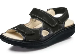 Waldläufer, bequeme Damen-Sandalen, Weite H, mit herausnehmbarem Fußbett