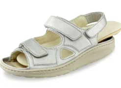 Waldläufer, bequeme Damen-Sandalen, Weite H, mit herausnehmbarem Fußbett