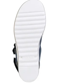 Waldläufer, bequeme Damen-Sandalen, Weite H, mit herausnehmbarem Fußbett