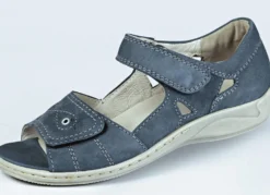 Waldläufer, bequeme Damen-Sandalen, Weite H, mit herausnehmbarem Fußbett