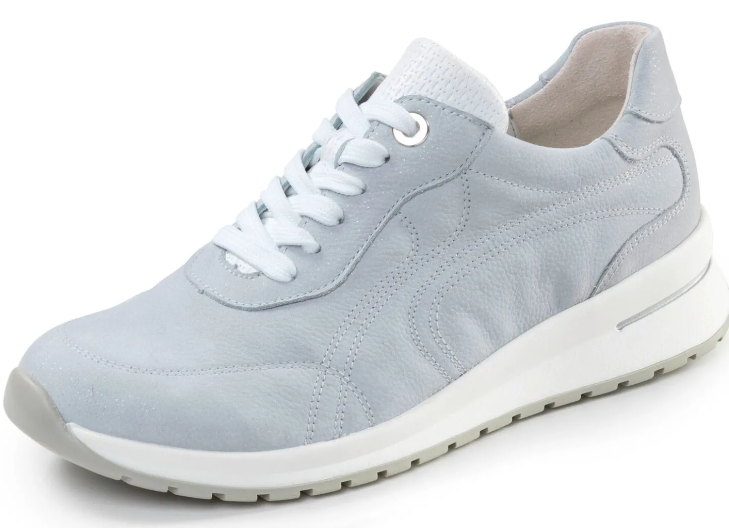 Waldläufer, bequeme Damen-Schnürschuhe, Weite H, mit herausnehmbarem Fußbett