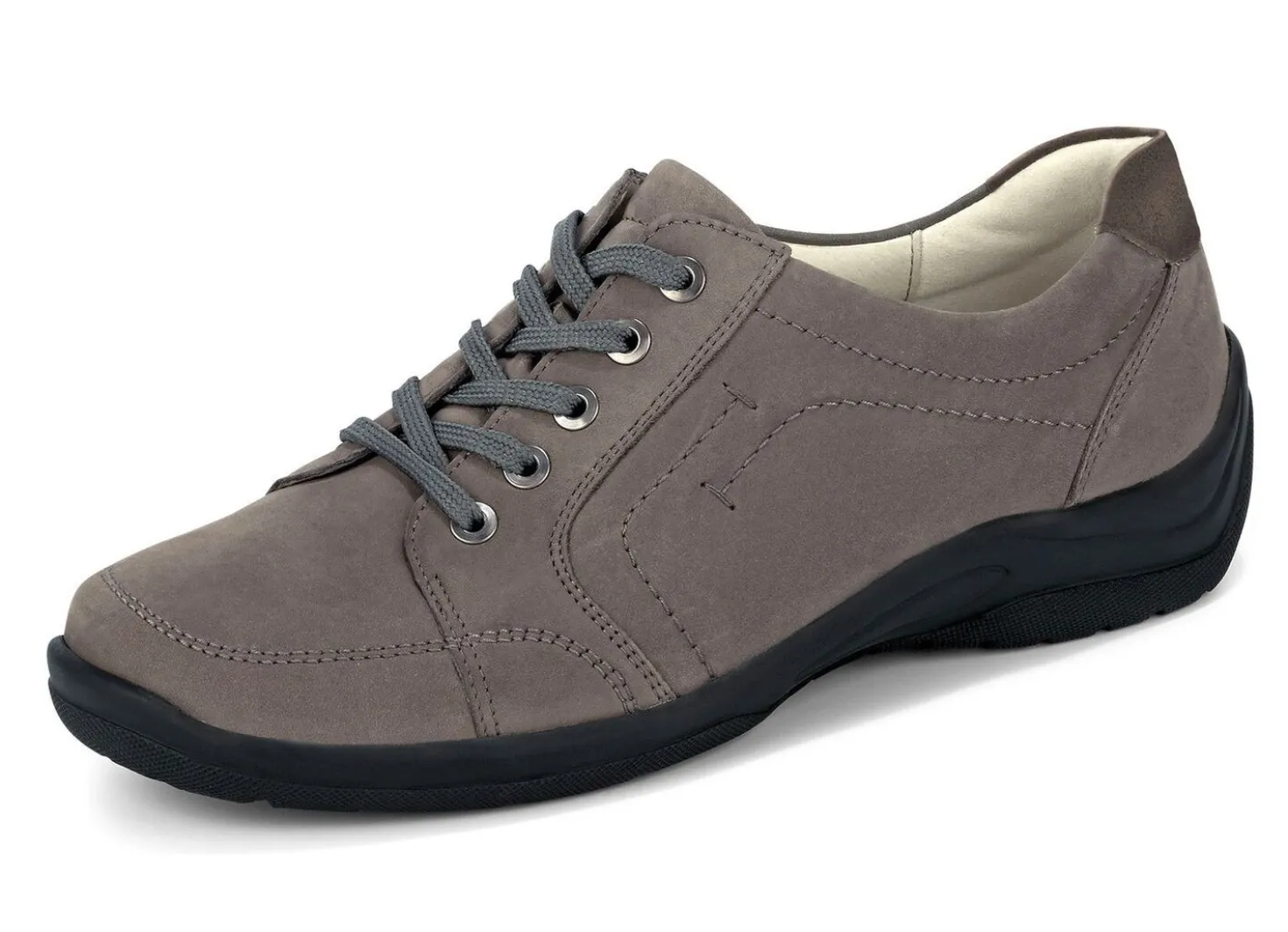 Waldläufer, bequeme Damen-Schnürschuhe, Weite H, mit herausnehmbarem Fußbett