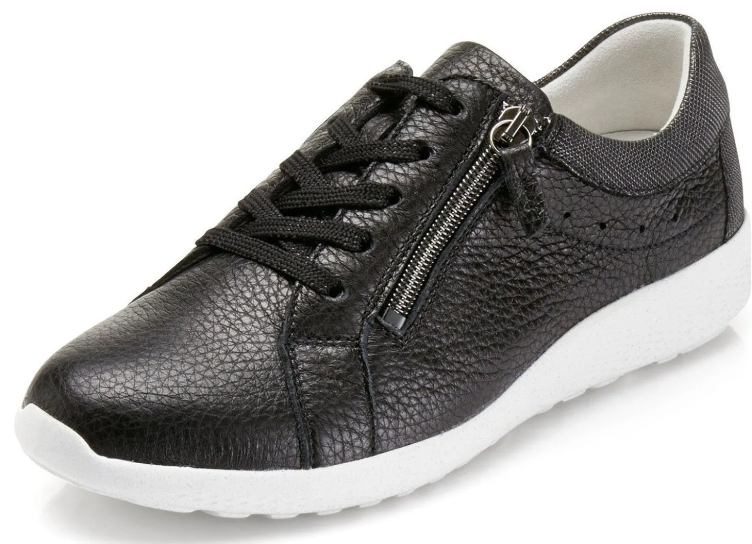 Waldläufer, bequeme Damen-Schnürschuhe, Weite K, mit herausnehmbarem Fußbett