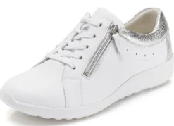 Waldläufer, bequeme Damen-Schnürschuhe, Weite K, mit herausnehmbarem Fußbett