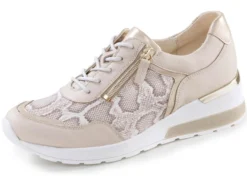 Waldläufer, bequeme Damen-Schnürschuhe, Weite H, mit herausnehmbarem Fußbett