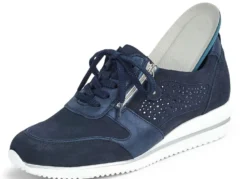 Waldläufer, bequeme Damen-Schnürschuhe, Weite H, mit herausnehmbarem Fußbett