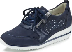 Waldläufer, bequeme Damen-Schnürschuhe, Weite H, mit herausnehmbarem Fußbett