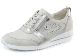 Waldläufer, bequeme Damen-Schnürschuhe, Weite H, mit herausnehmbarem Fußbett