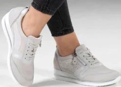 Waldläufer, bequeme Damen-Schnürschuhe, Weite H, mit herausnehmbarem Fußbett