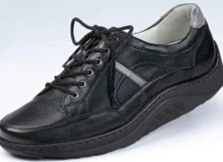 Waldläufer, bequeme Damen-Schnürschuhe, Weite H, Sohle mit Abrollfunktion