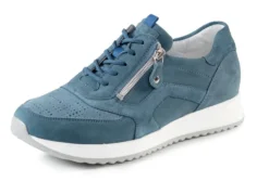 Waldläufer, bequeme Damen-Schnürschuhe, Weite H, mit herausnehmbarem Fußbett