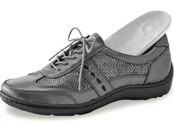 Waldläufer, bequeme Damen-Schnürschuhe, Weite H, mit herausnehmbarem Fußbett