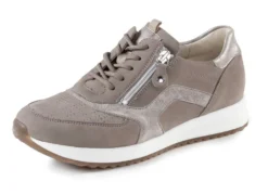 Waldläufer, bequeme Damen-Schnürschuhe, Weite H, mit herausnehmbarem Fußbett