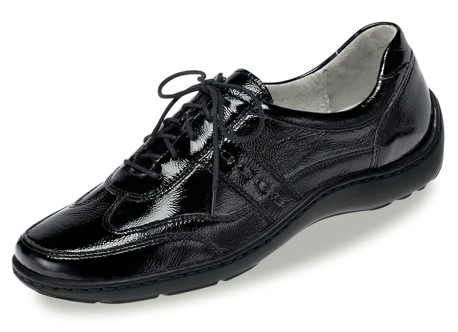 Waldläufer, bequeme Damen-Schnürschuhe, Weite H, mit herausnehmbarem Fußbett