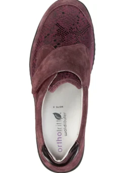 Waldläufer, bequeme Damen-Slipper, Weite K, mit herausnehmbarem Fußbett
