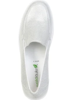 Waldläufer, bequeme Damen-Slipper, Weite H, mit herausnehmbarem Fußbett