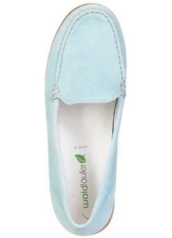 Waldläufer, bequeme Damen-Slipper, Weite H, mit herausnehmbarem Fußbett