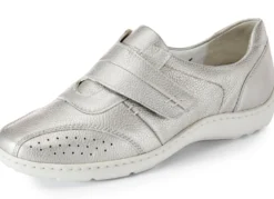 Waldläufer, bequeme Damen-Slipper, Weite H, mit herausnehmbarem Fußbett