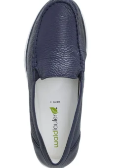 Waldläufer, bequeme Damen-Slipper, Weite H, mit herausnehmbarem Fußbett