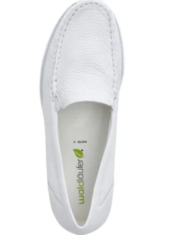 Waldläufer, bequeme Damen-Slipper, Weite H, mit herausnehmbarem Fußbett