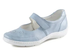 Waldläufer, bequeme Damen-Slipper, Weite H, mit herausnehmbarem Fußbett