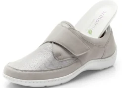Waldläufer, bequeme Damen-Slipper, Weite H, mit herausnehmbarem Fußbett