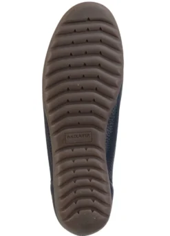 Waldläufer, bequeme Damen-Slipper, Weite H, mit herausnehmbarem Fußbett
