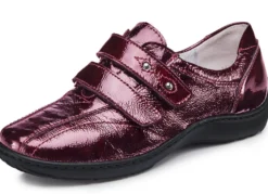 Waldläufer, bequeme Damen-Slipper, Weite H, mit herausnehmbarem Fußbett