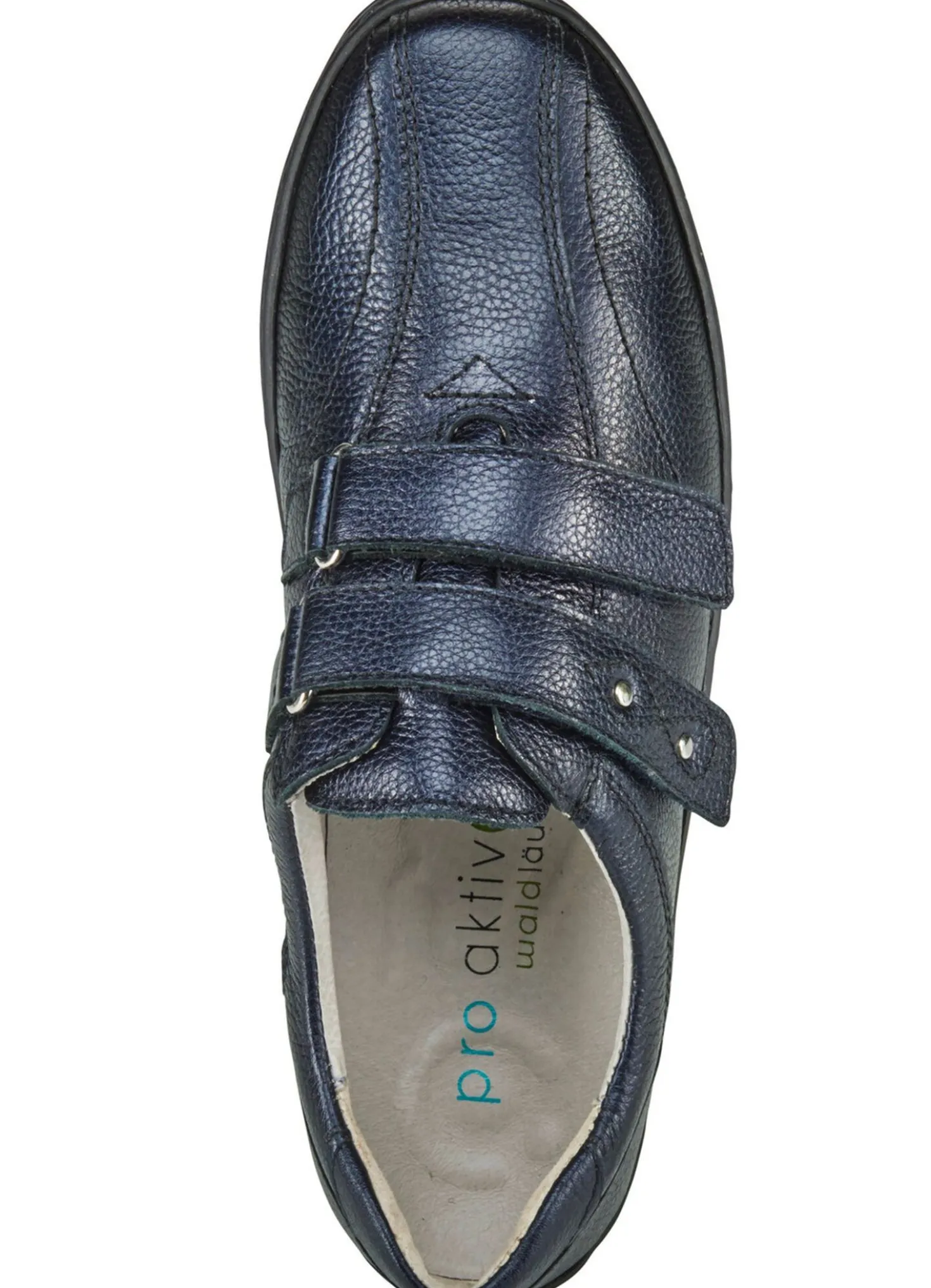 Waldläufer, bequeme Damen-Slipper, Weite H, mit herausnehmbarem Fußbett
