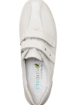Waldläufer, bequeme Damen-Slipper, Weite H, mit herausnehmbarem Fußbett