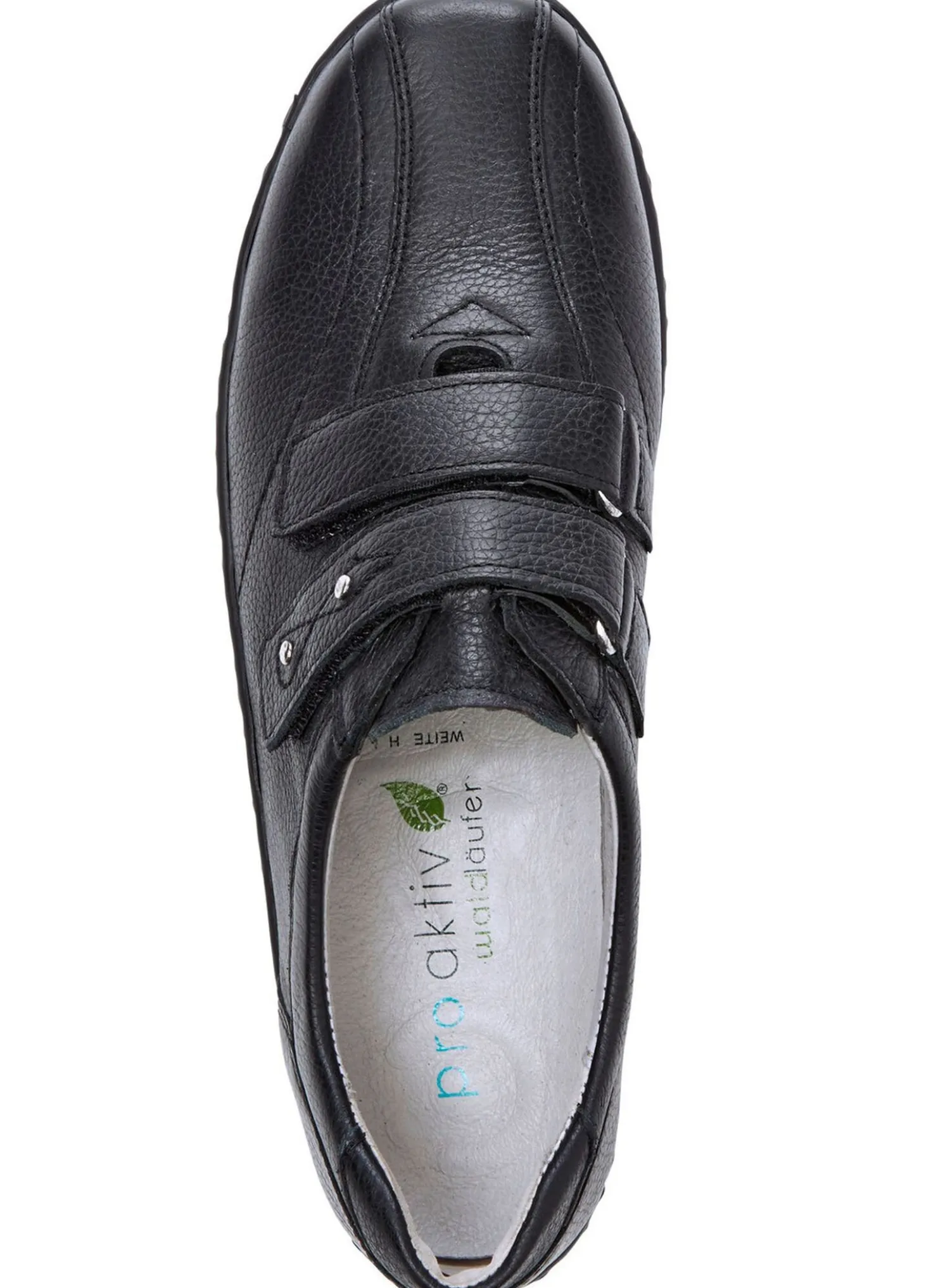 Waldläufer, bequeme Damen-Slipper, Weite H, mit herausnehmbarem Fußbett