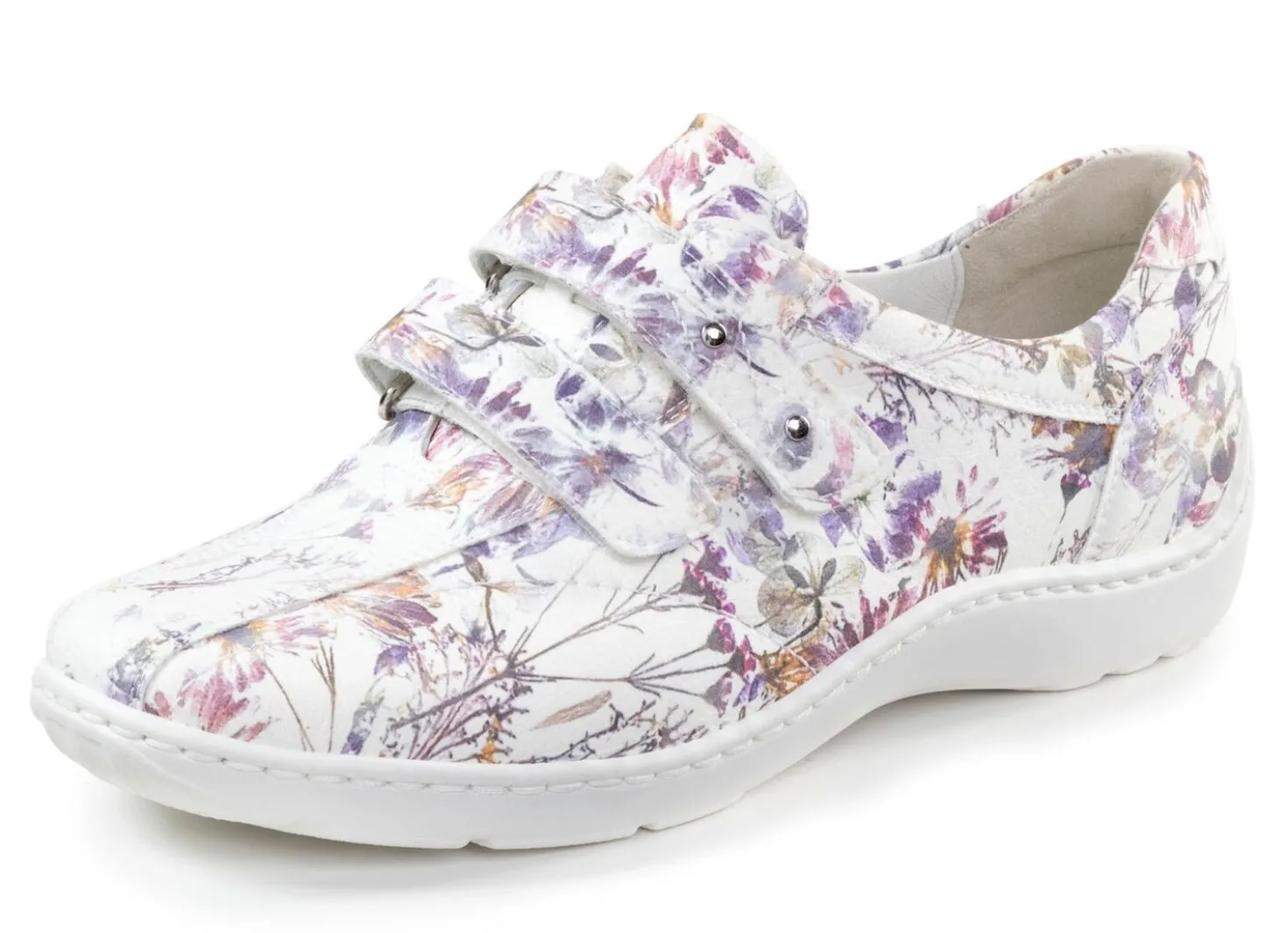 Waldläufer, bequeme Damen-Slipper, Weite H, mit herausnehmbarem Fußbett