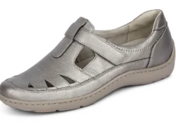 Waldläufer, bequeme Damen-Slipper, Weite H, mit herausnehmbarem Fußbett
