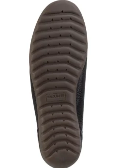 Waldläufer, bequeme Damen-Slipper, Weite H, mit herausnehmbarem Fußbett