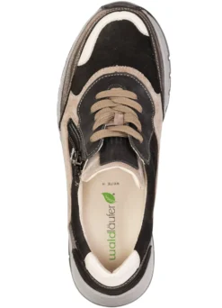 Waldläufer, bequeme Damen-Sneaker, Weite H, mit herausnehmbarem Fußbett