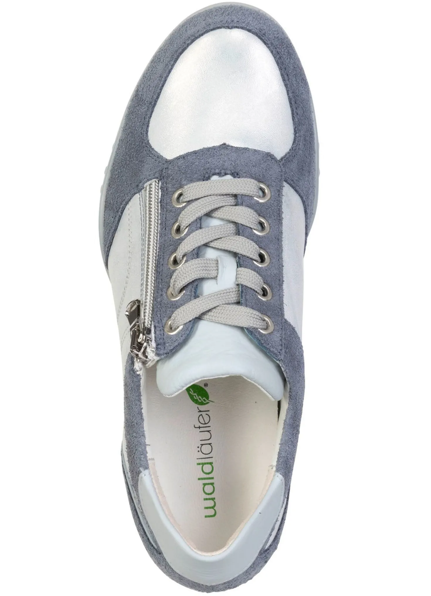 Waldläufer, bequeme Damen-Sneaker, Weite H, mit herausnehmbarem Fußbett