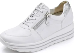 Waldläufer, bequeme Damen-Sneaker, Weite H, mit herausnehmbarem Fußbett