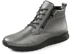 Waldläufer, bequeme Damen-Stiefeletten, Winterschuhe, Weite H, aus Hirschleder