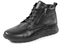 Waldläufer, bequeme Damen-Stiefeletten, Winterschuhe, Weite H, aus Hirschleder