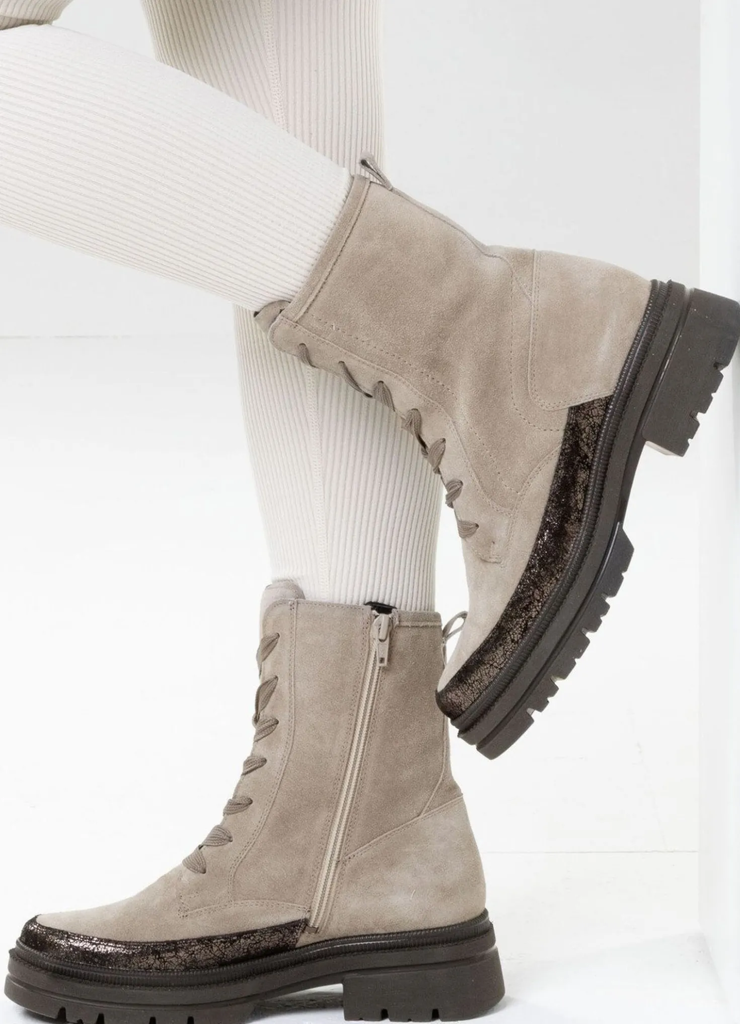 Waldläufer, bequeme Damen-Stiefeletten, Winterschuhe, Weite H, mit herausnehmbarem Fußbett