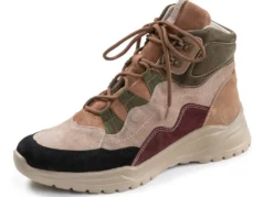 Waldläufer, bequeme Damen-Stiefeletten, Weite H, mit herausnehmbarem Fußbett