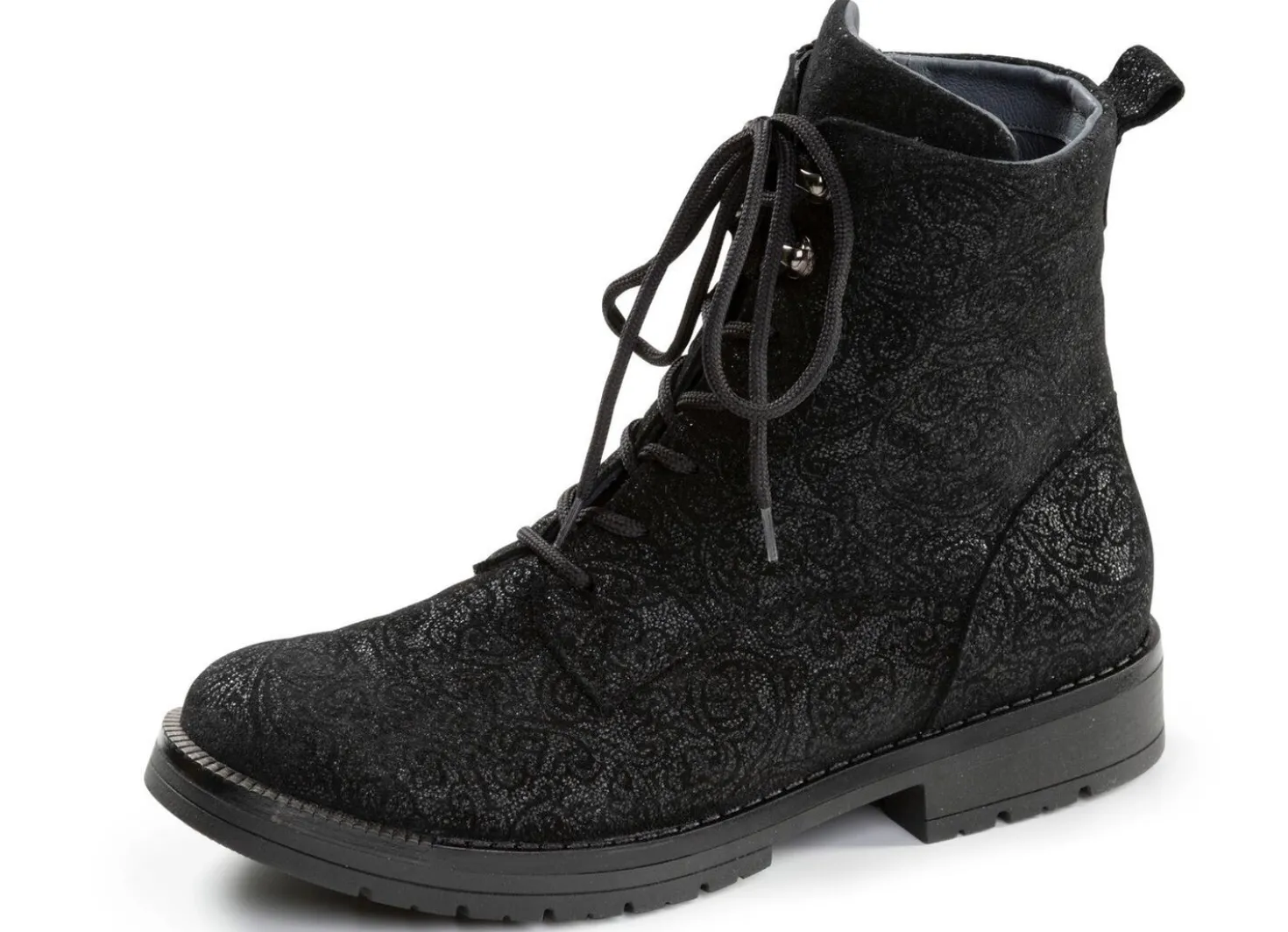 Waldläufer, bequeme Damen-Stiefeletten, Weite G, mit herausnehmbarem Fußbett